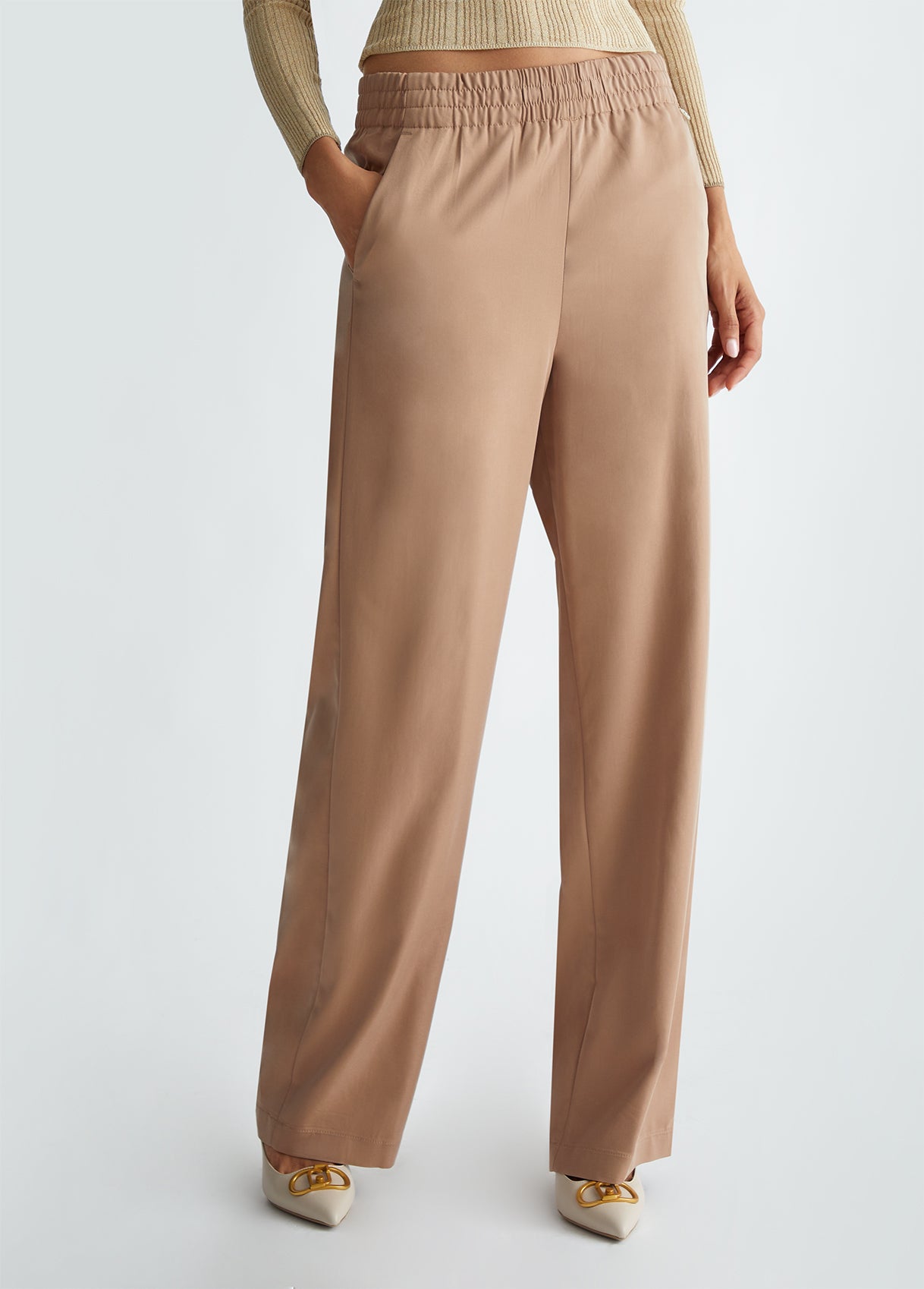 Pantaloni da tuta strutturati con coulisse - Pietra - Uomo Pantaloni da tuta strutturati con coulisse - Pietra - Uomo