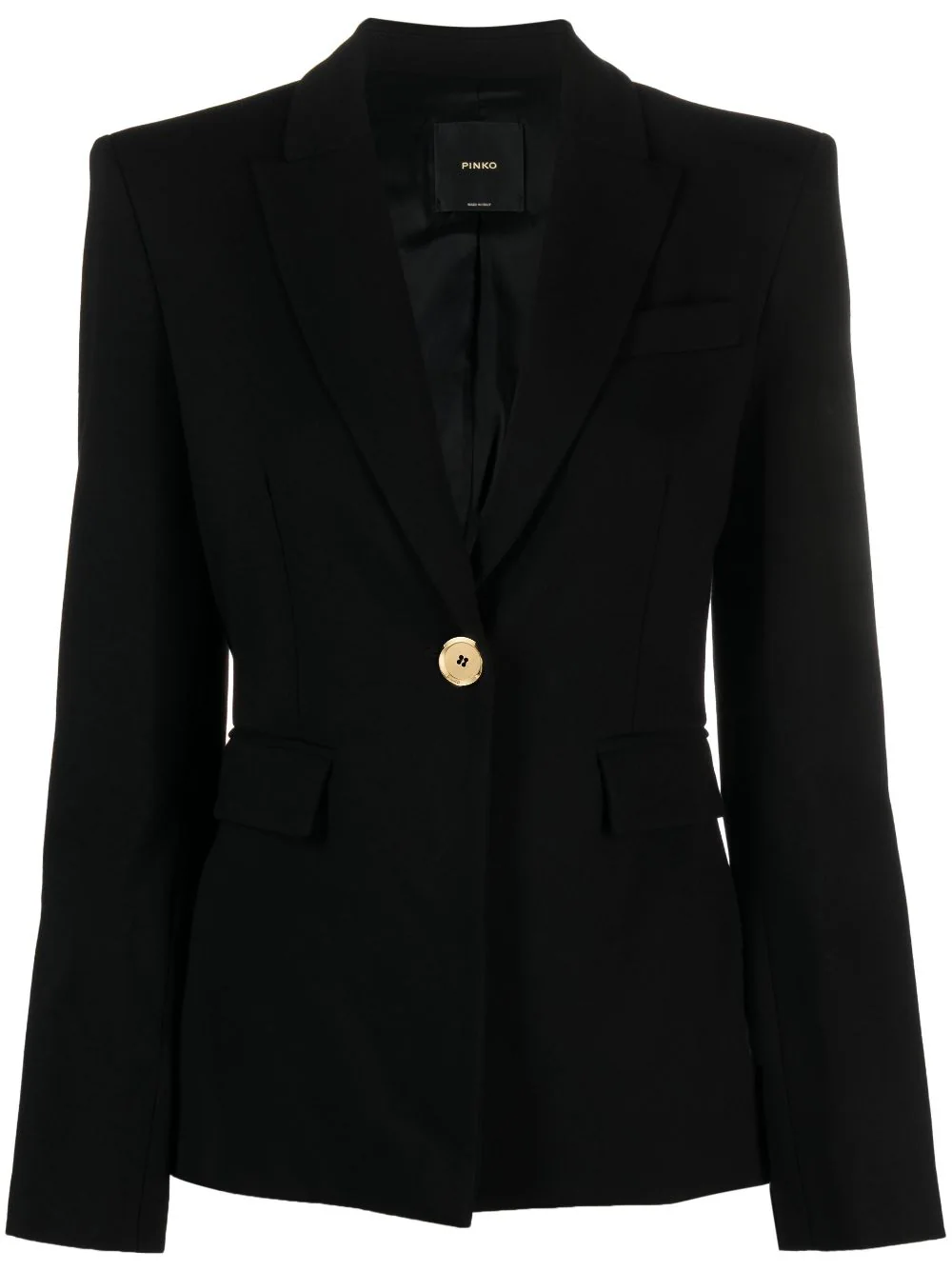 Blazer Monopetto Punto Stoffa Nero