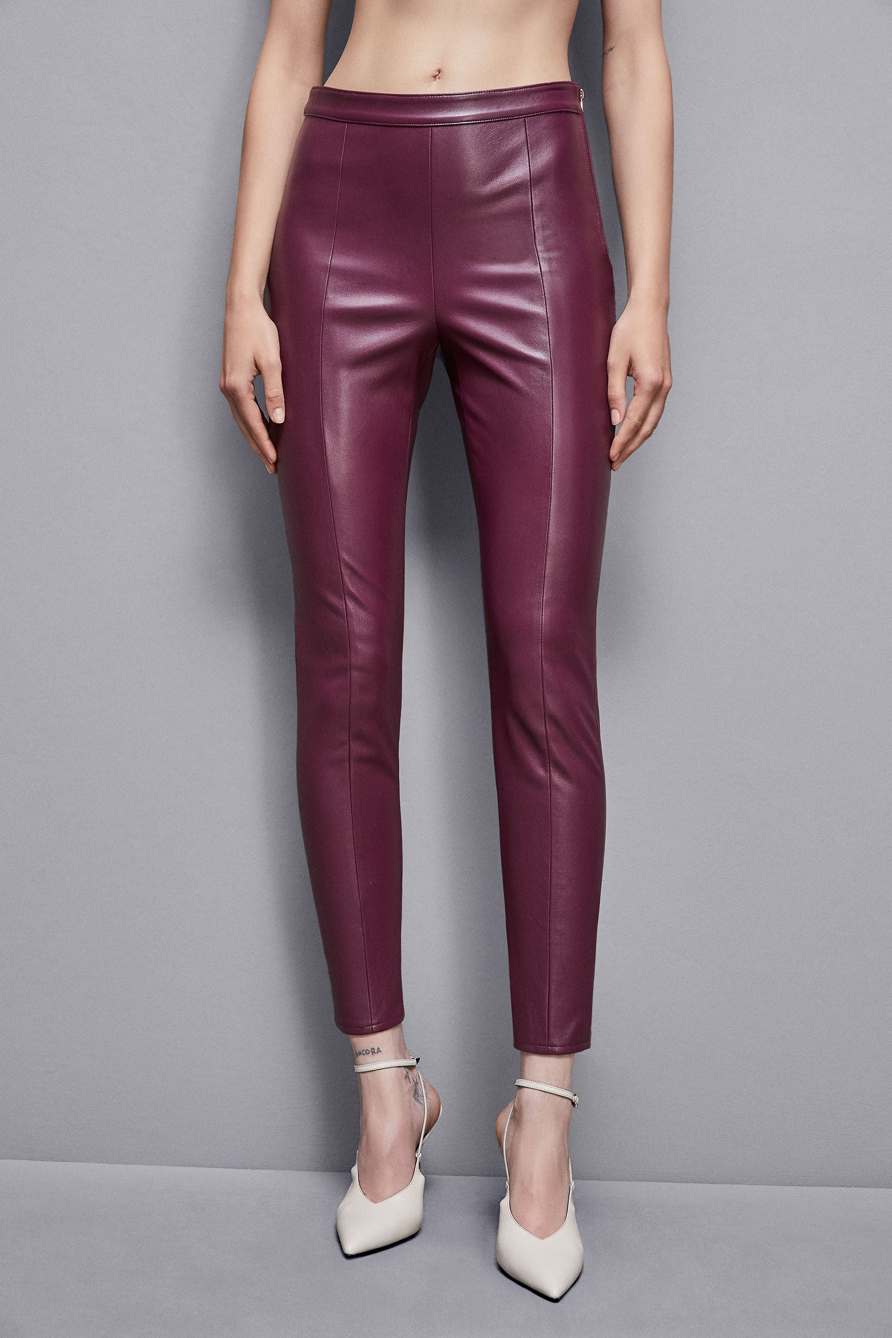 Leggings similpelle shop