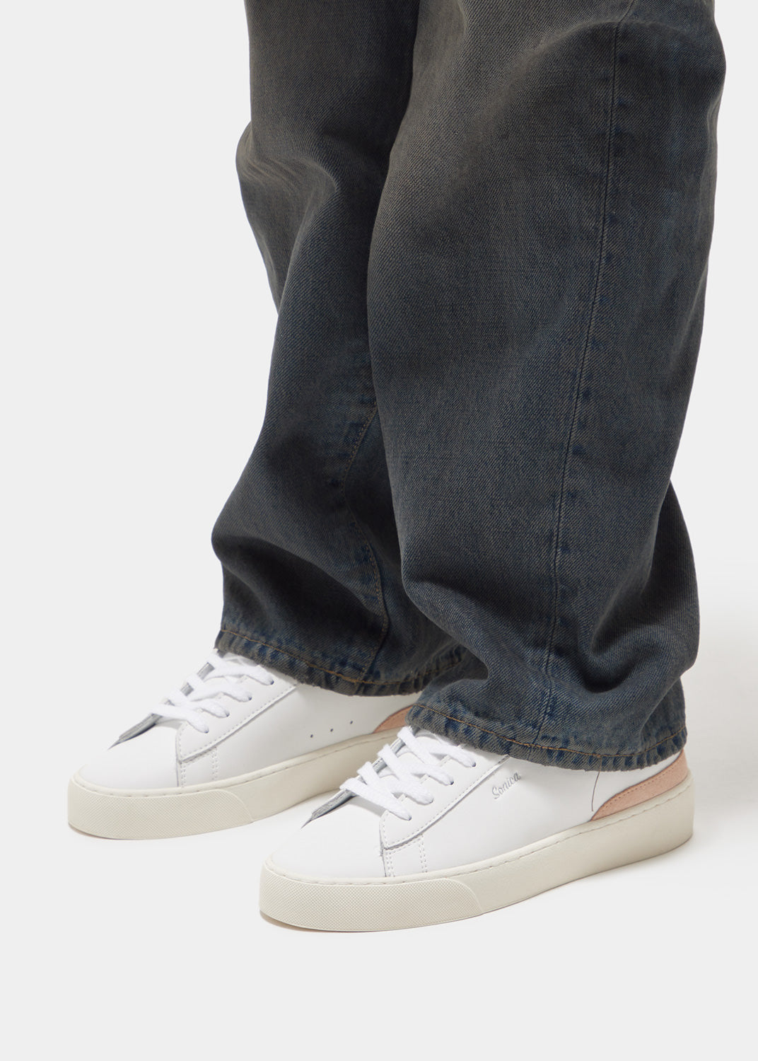 Sneaker in Pelle Sonica Calf / Bianco - Ideal Moda