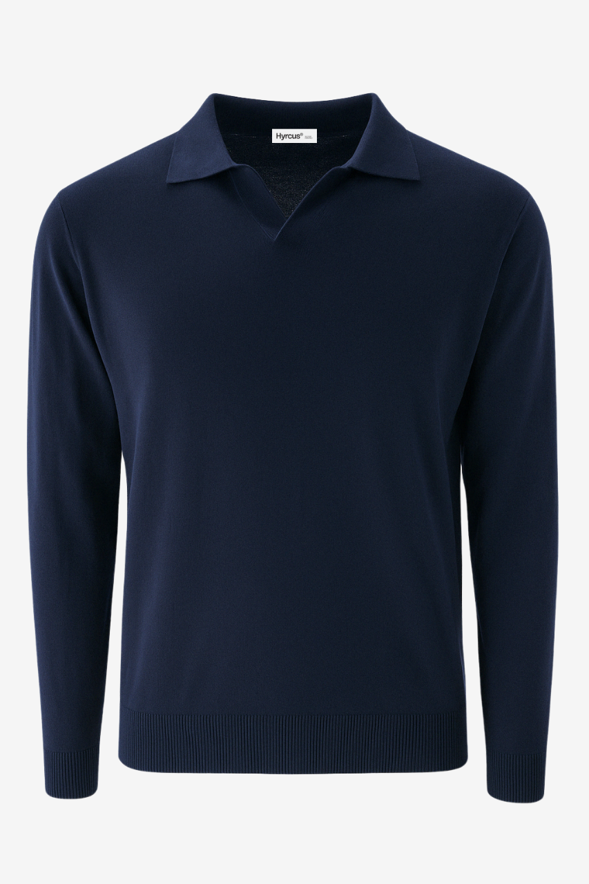 Maniche Lunghe Maglia Fila Blu Polo Maglia Blu Maniche Lunghe T
