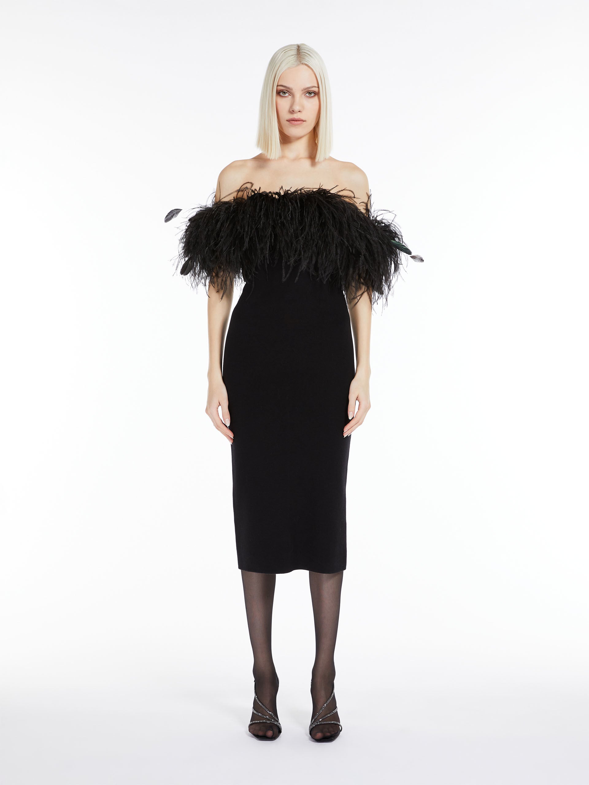 Abito in Seta e Lana Nero