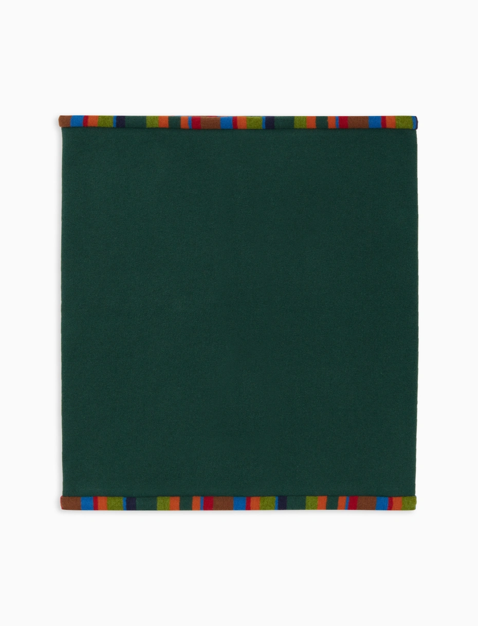 Cappello Nike Berretto Gallo Reversibile In Pile - Verde Righe Multicolor, Unisex, Made In Italy