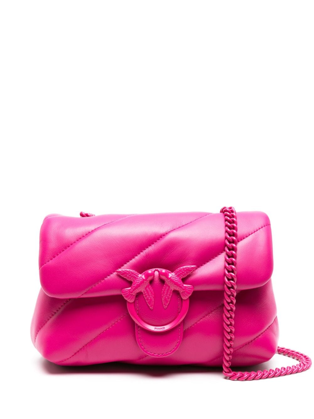 Borsa Mini Love Puff in Nappa Fucsia