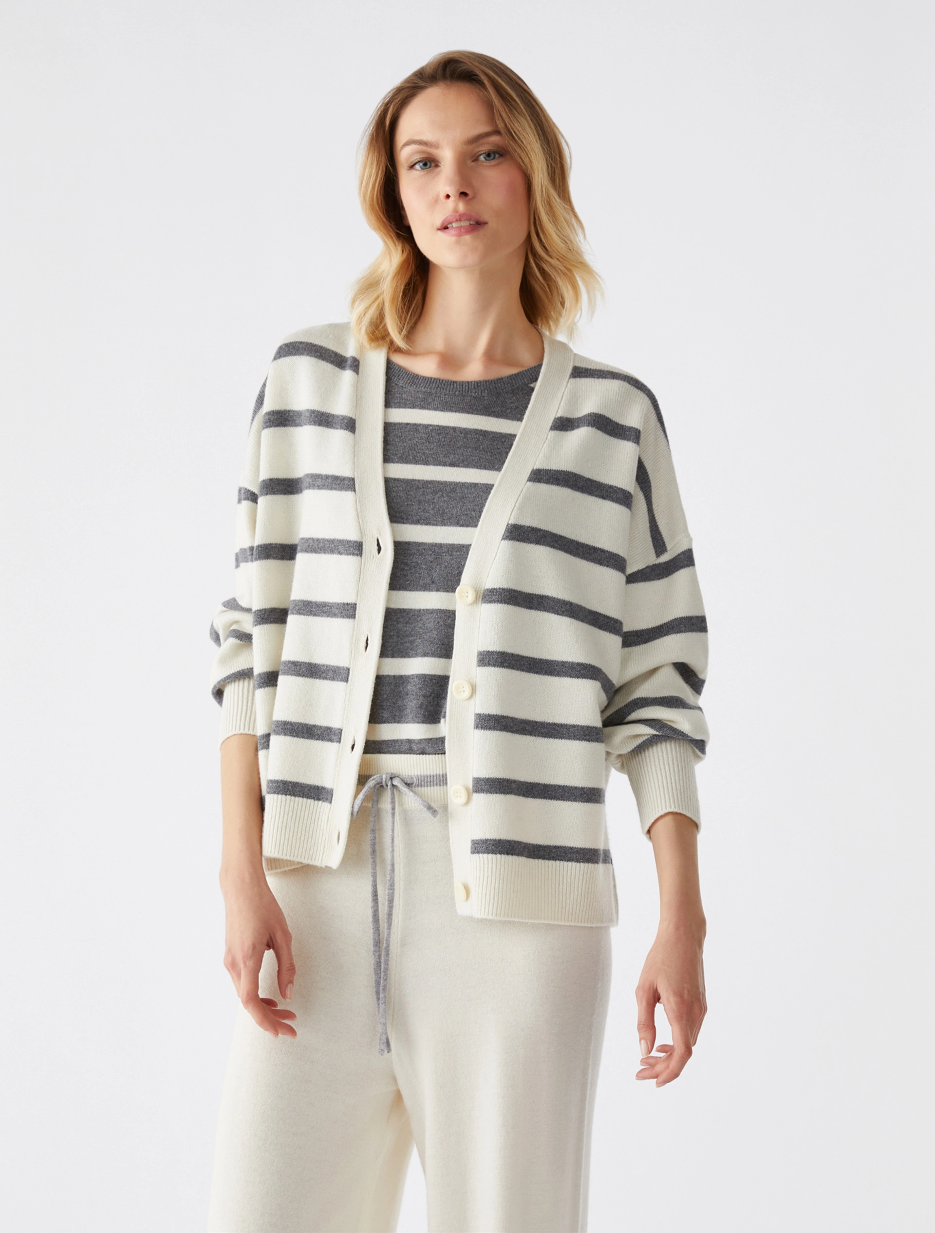 Maglia Twin Set con Fantasia Bianco