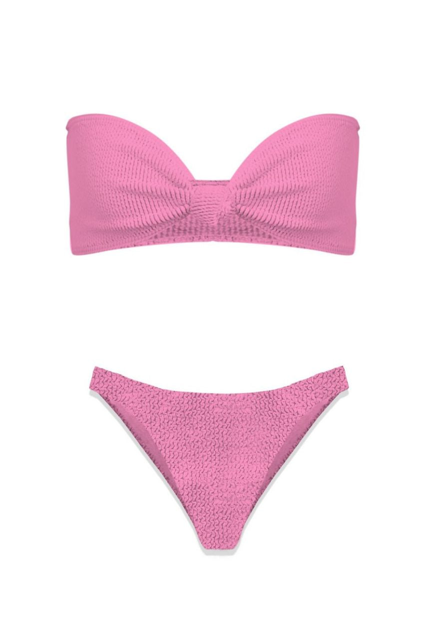 Saint Barth Costume Fascia Viola Costume Da Bagno A Fascia Con