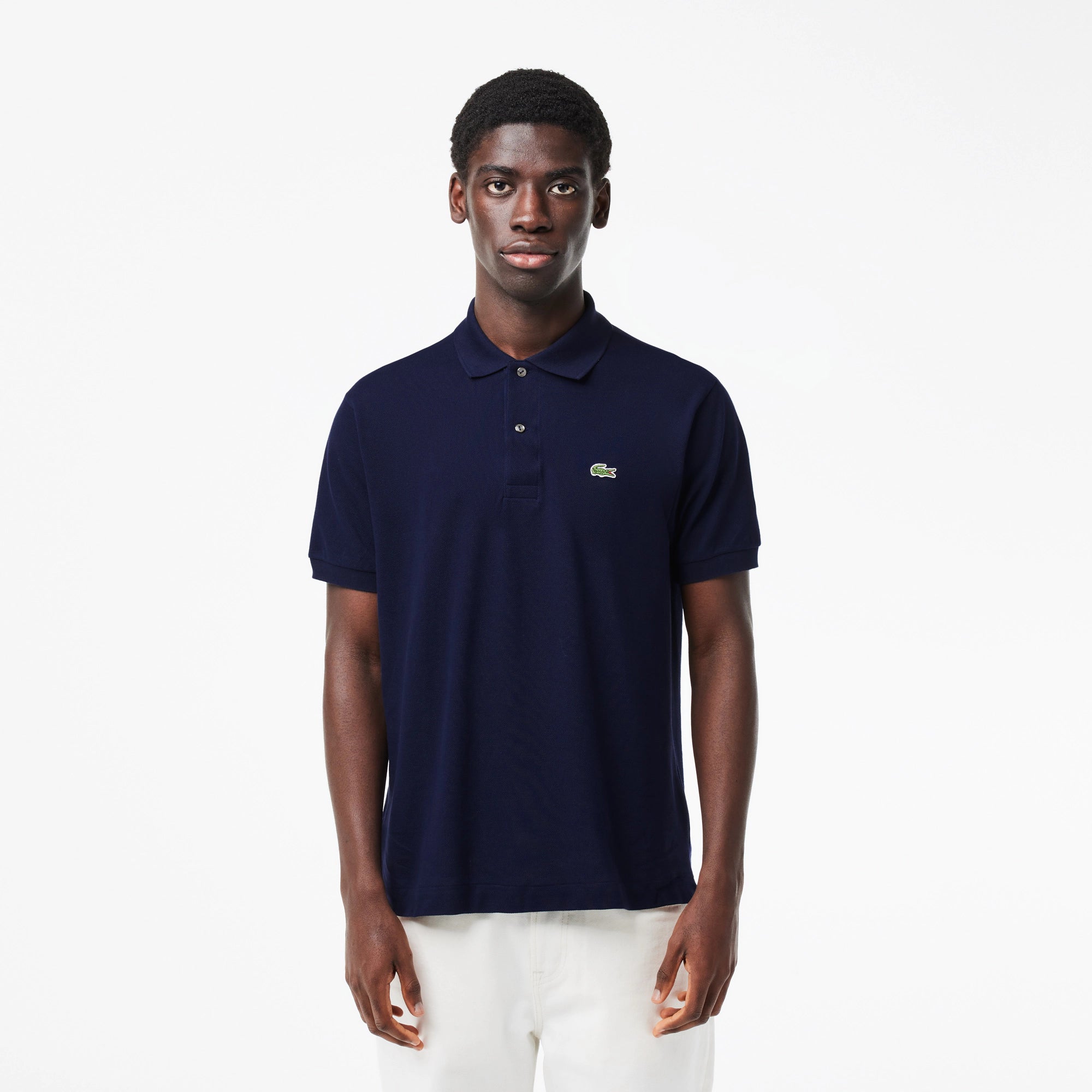 Polo con Logo Lacoste Blu