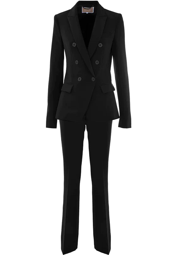 Suit Tailleur Elegante Tailleur Elegante Doppiopetto Nero