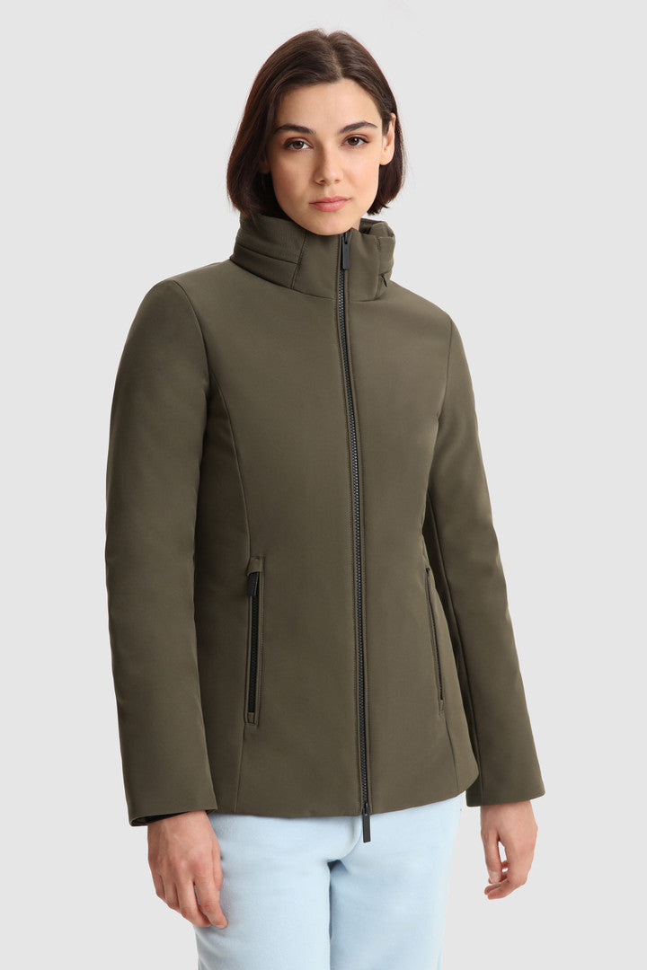 Giacca Woolrich con cappuccio nascosto Verde