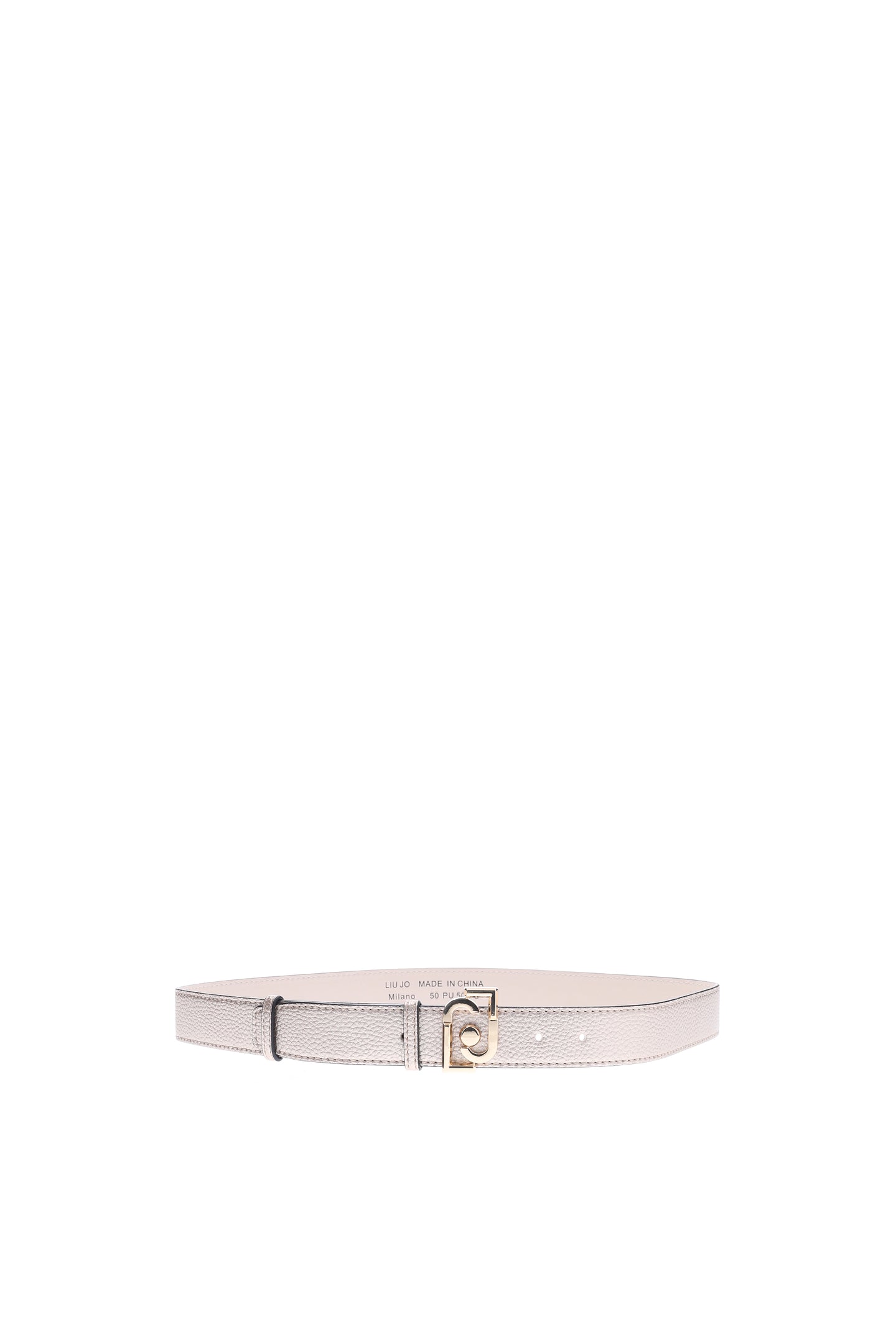 Liu Jo Cintura Reversibile In Ecopelle Argento - Modello AA5229E0087, Larghezza 3 Cm