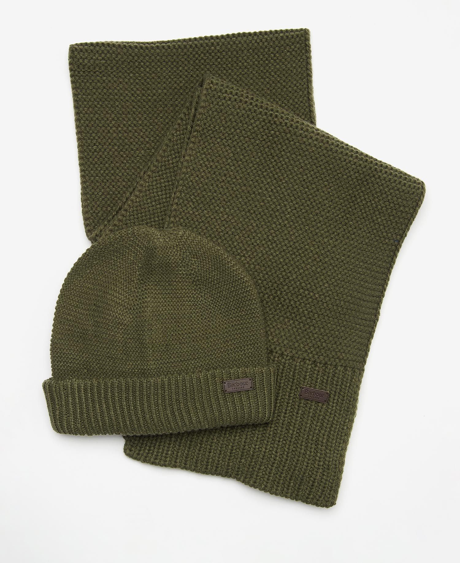 Set Cappello e Sciarpa Barbour Verde