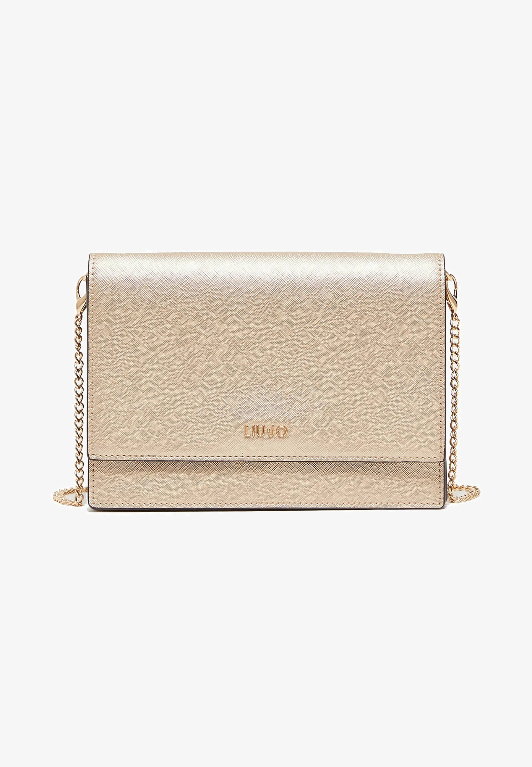 Borsa a Tracolla con Logo Liu Jo Oro - Main Image