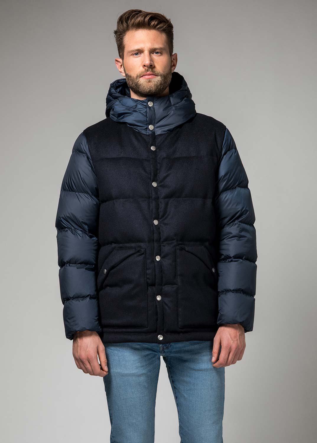 Piumino corto deals blu