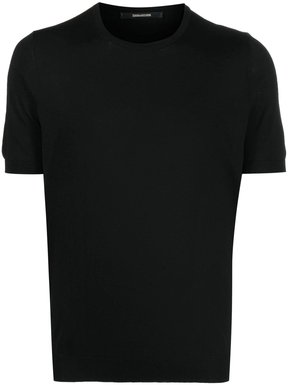 T-Shirt in Seta Tagliatore / Nero