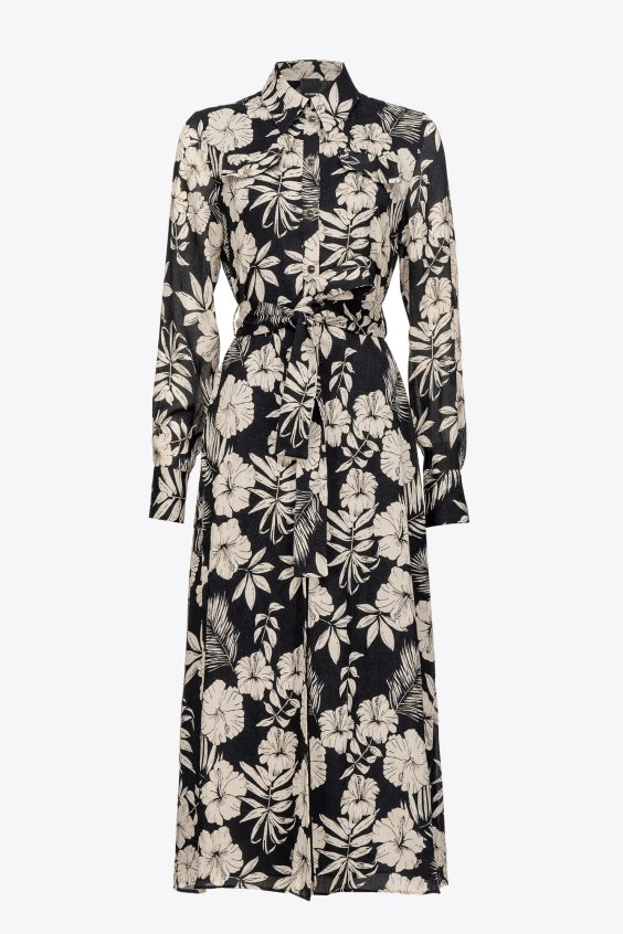 Abito Lungo Chemisier Pinko Nero