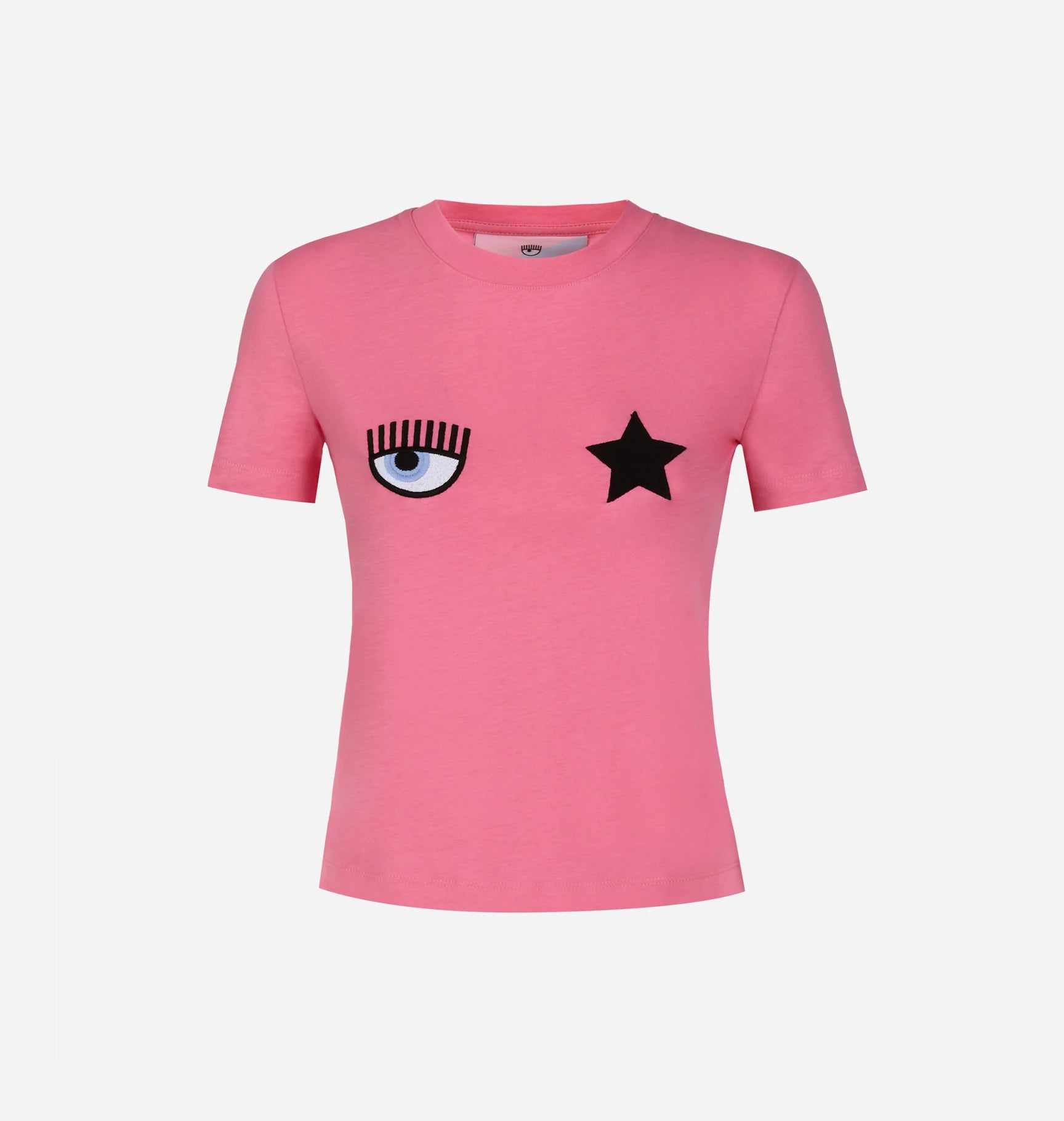 T Shirt Chiara Ferragni con Logo Rosa