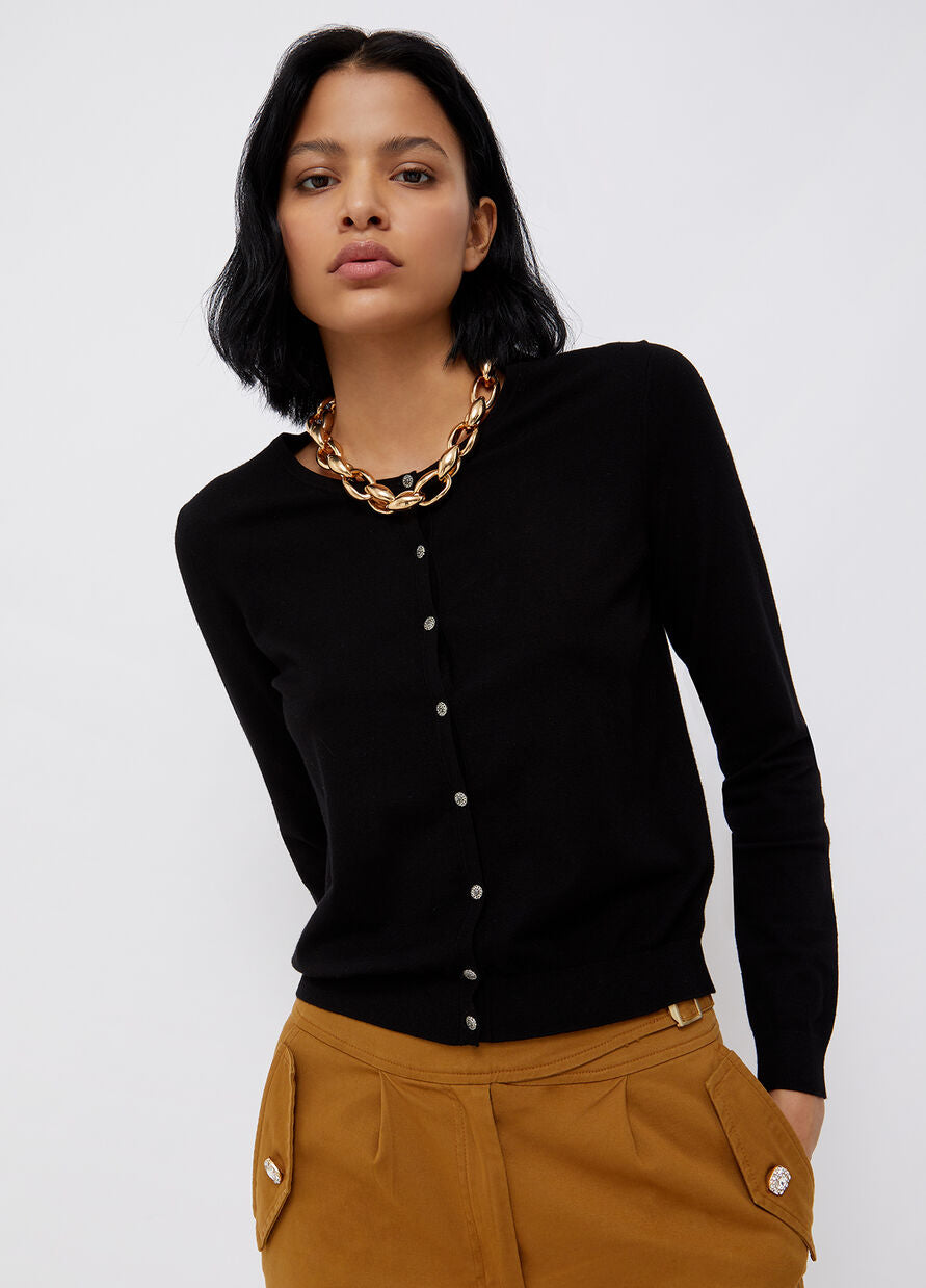 Giacca Maglia Con Bottoni Zara Buttons Cardigan Zara Nero Cardigan