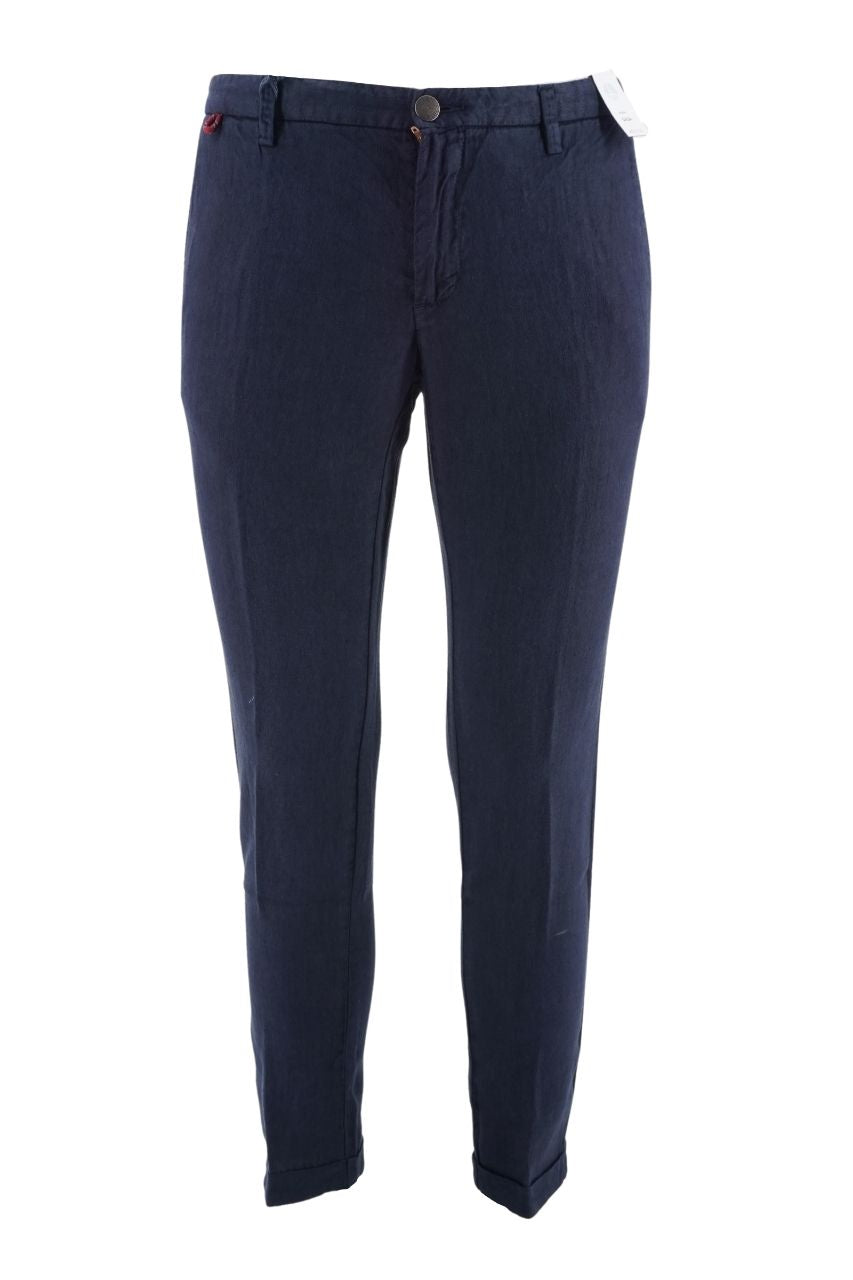 Pantalone in Lino Blu