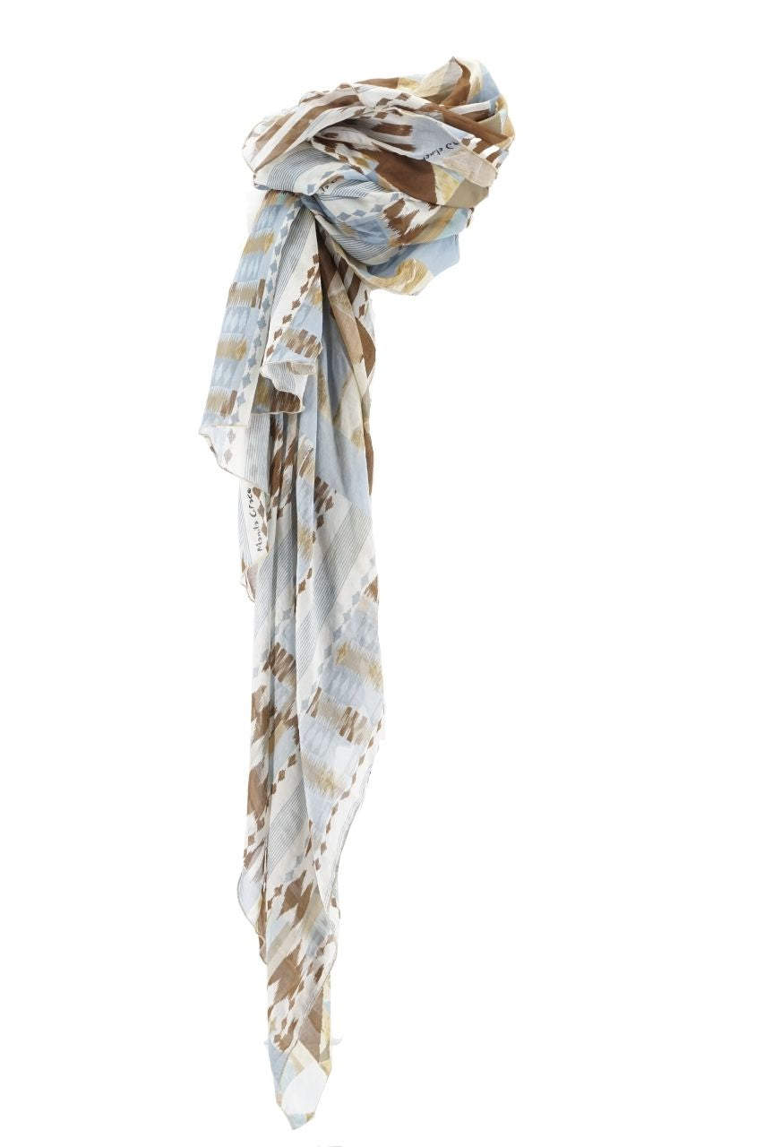 Foulard Manila Grace Trapeziostampa Cerchi E Puntini Rossi Viola - Sciarpa Unisex Adulti, Lavabile A Mano