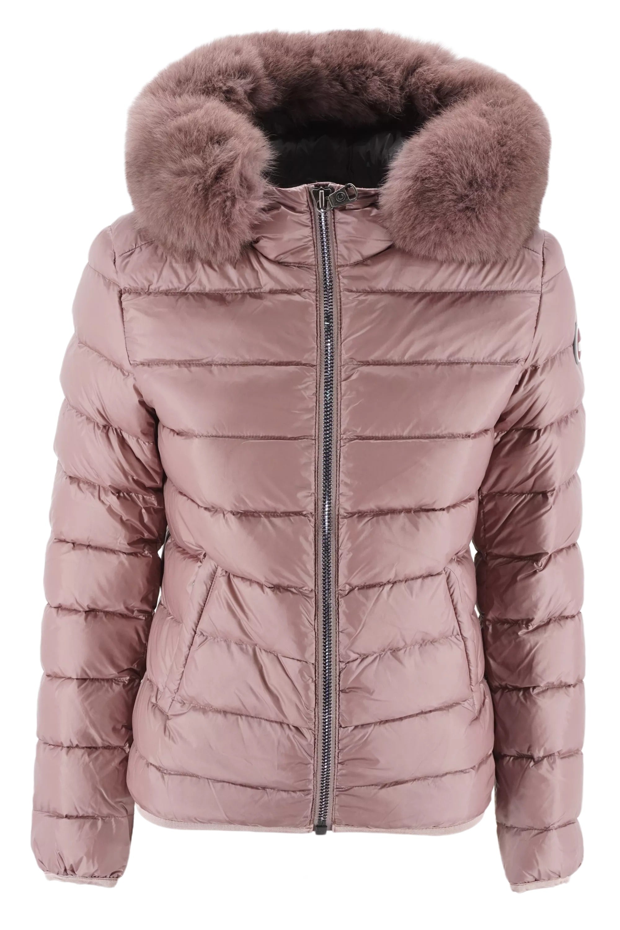 Pink Piumino Colmar Pelliccia Cappotti Colmar In Pelliccia Rosa