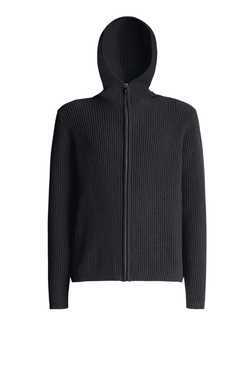 Maglia Full Zip con Cappuccio RRD Nero
