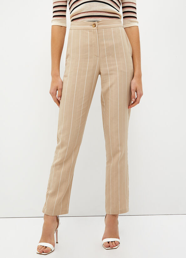 Pantalone In Misto Lino Rubino - DONNA - JUCCA - Foto 8