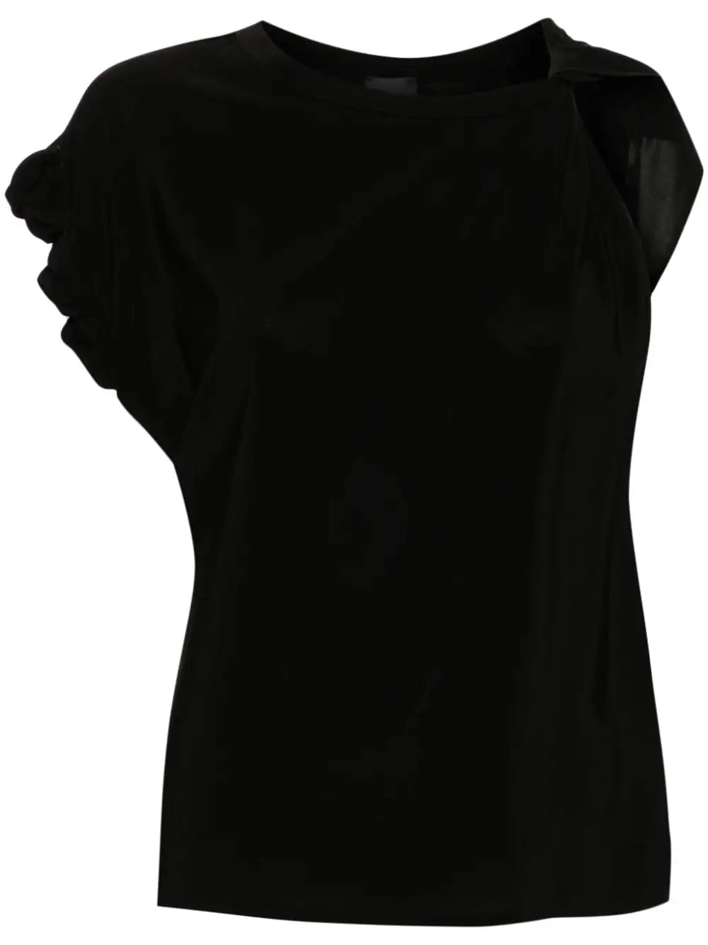 Blusa Asimmetrica / Nero - Ideal Moda