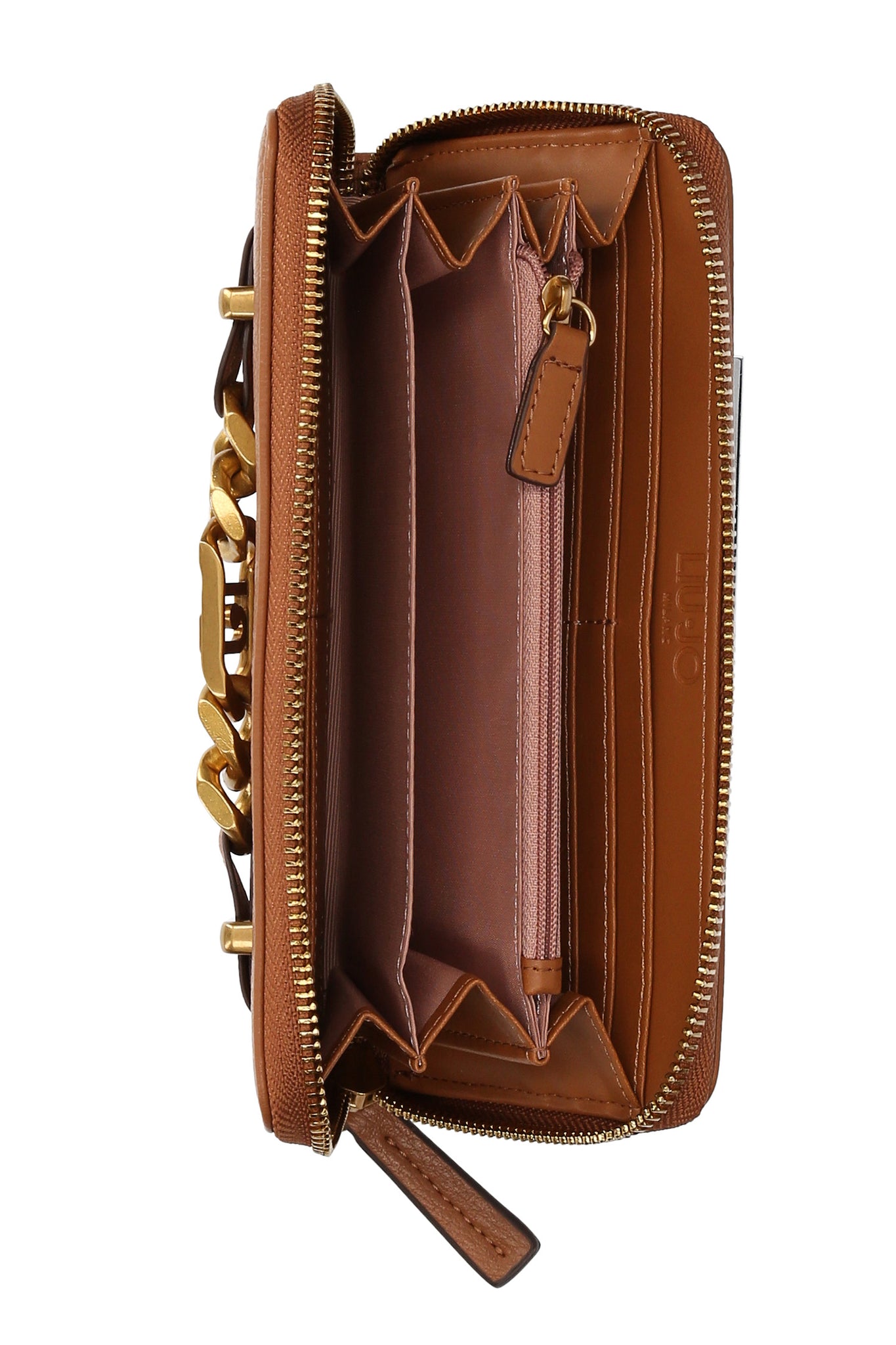 Portafoglio con Catena Gioiello / Cuoio - Ideal Moda