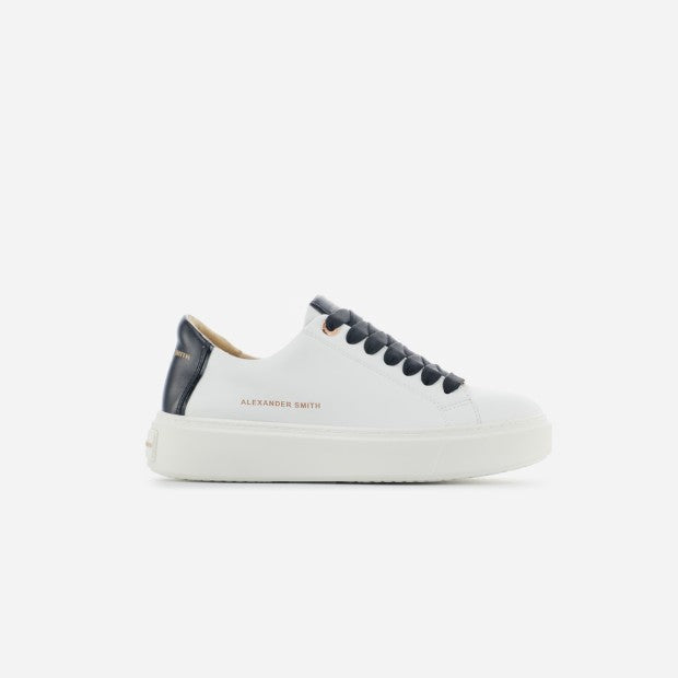 Sneaker in Pelle Modello London / Bianco - Ideal Moda