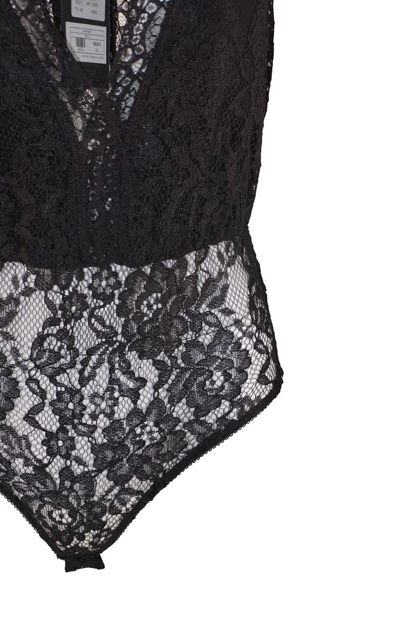 Body in Pizzo / Nero - Ideal Moda