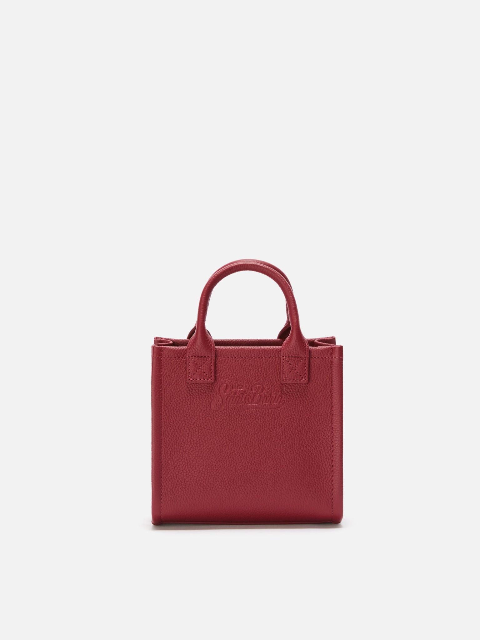 Borsa a Spalla Vanity Mini in Pelle / Bordeaux