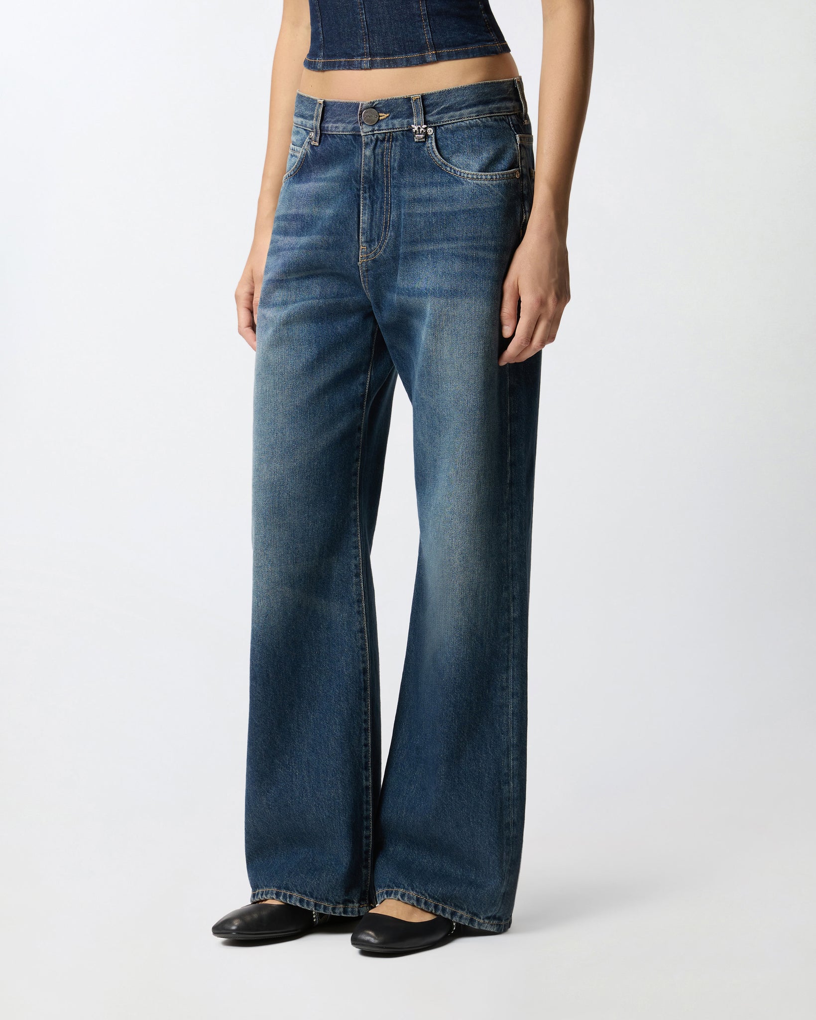 Jeans Wide Leg in Denim / Jeans