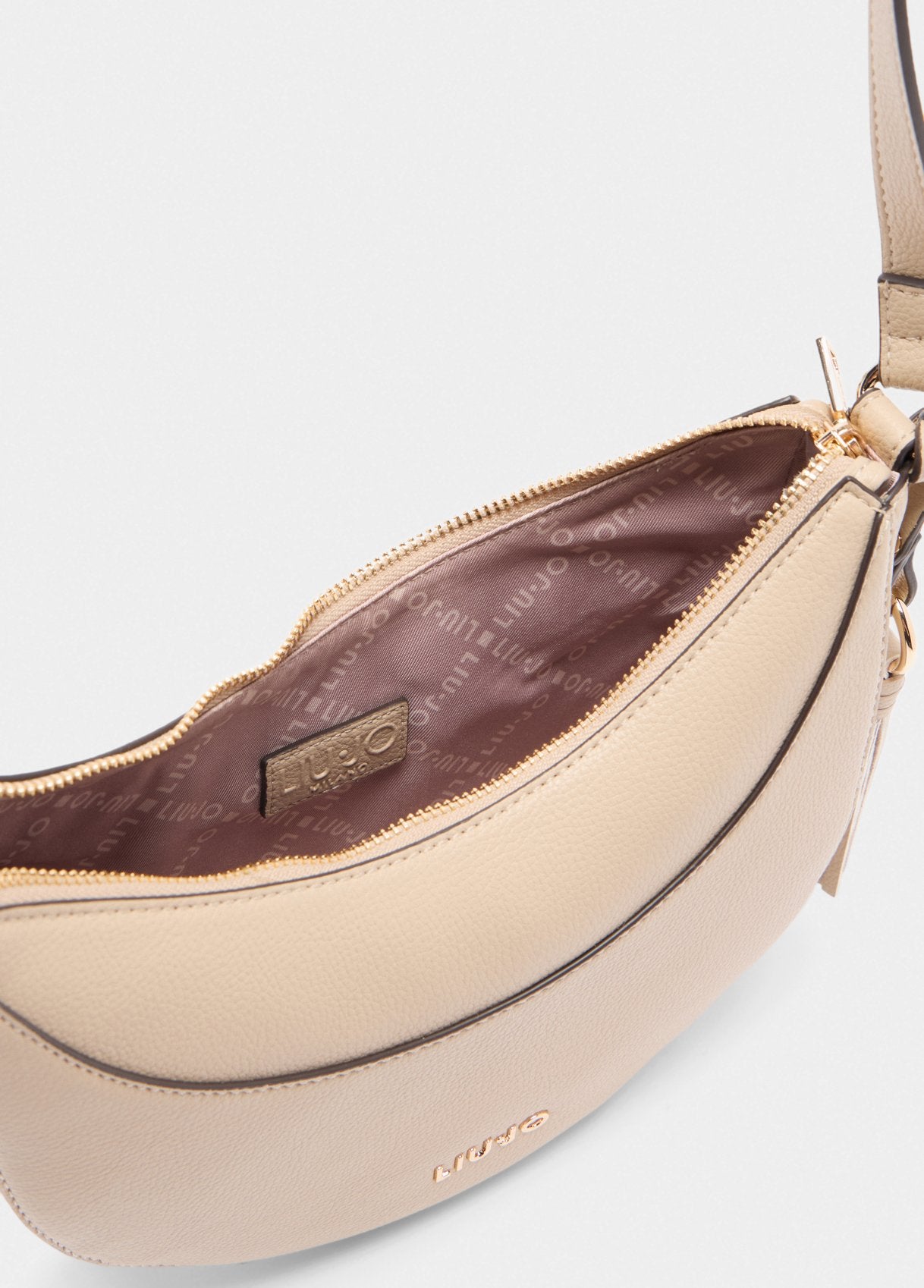 Borsa a Spalla Media con Charm / Beige