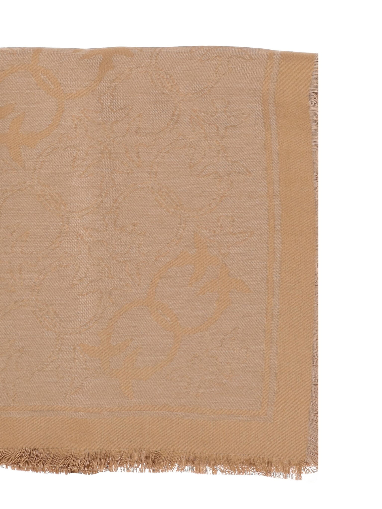 Sciarpa con Frange / Beige - Ideal Moda