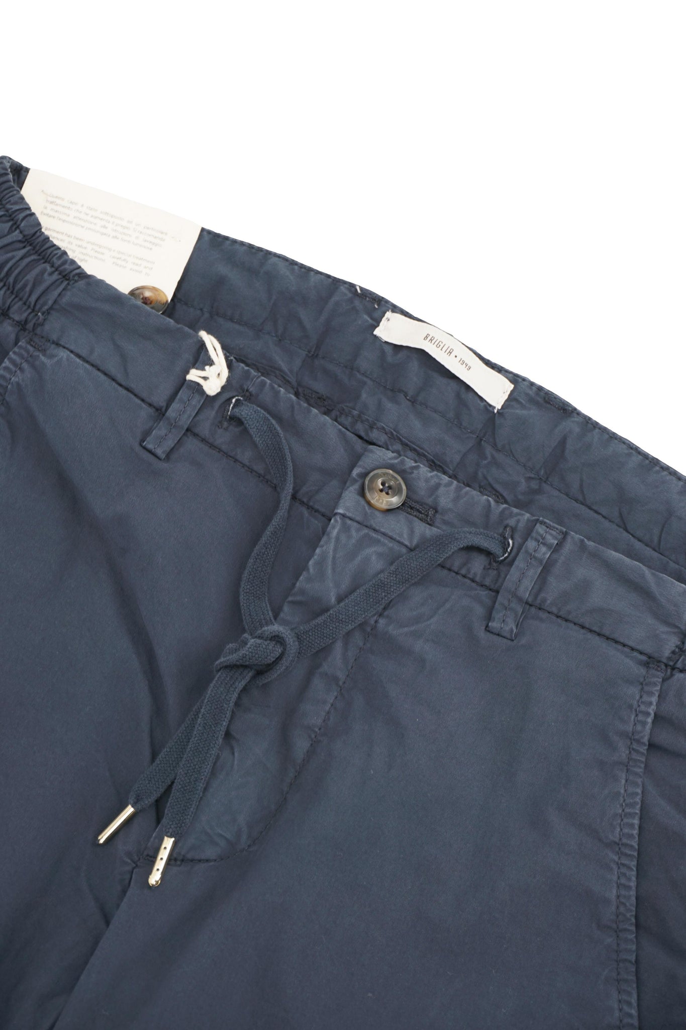 Pantalone in Popeline di Cotone / Blu - Ideal Moda