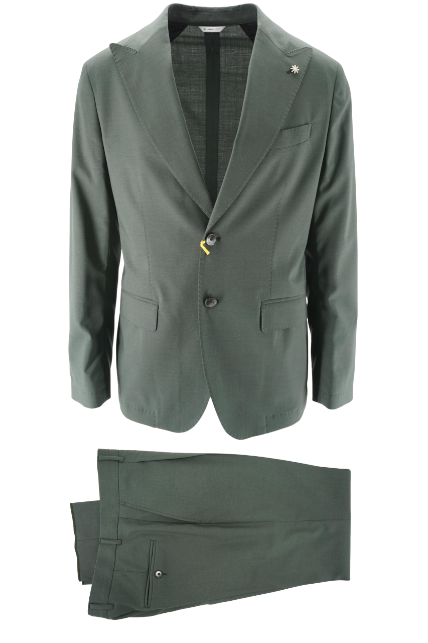 Abito con Rever a Lancia / Verde - Ideal Moda