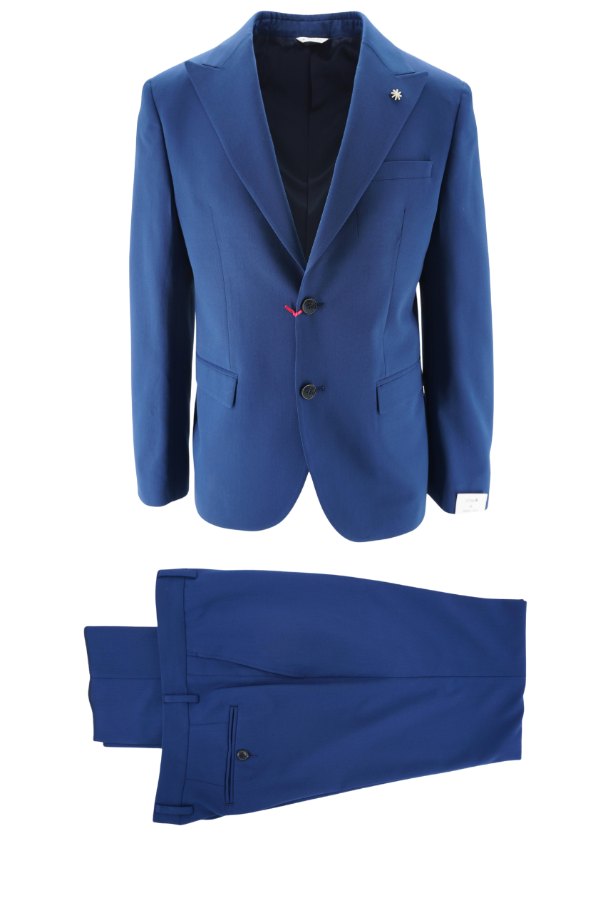 Abito con Rever a Lancia / Bluette - Ideal Moda