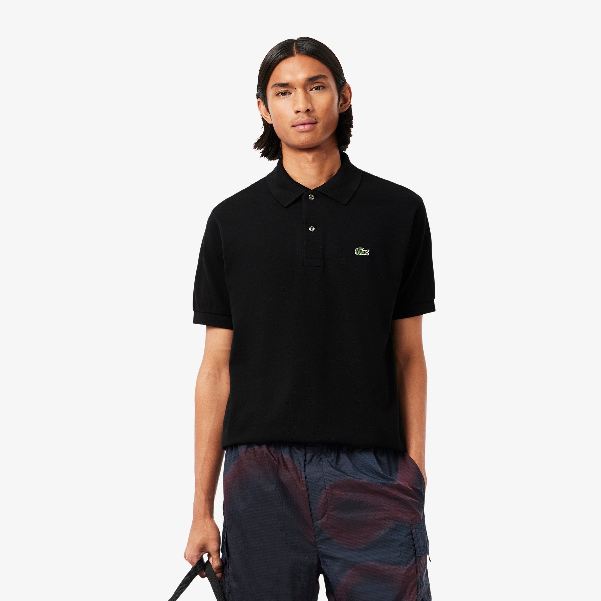 Polo 12.12 con Logo Lacoste / Nero - Ideal Moda