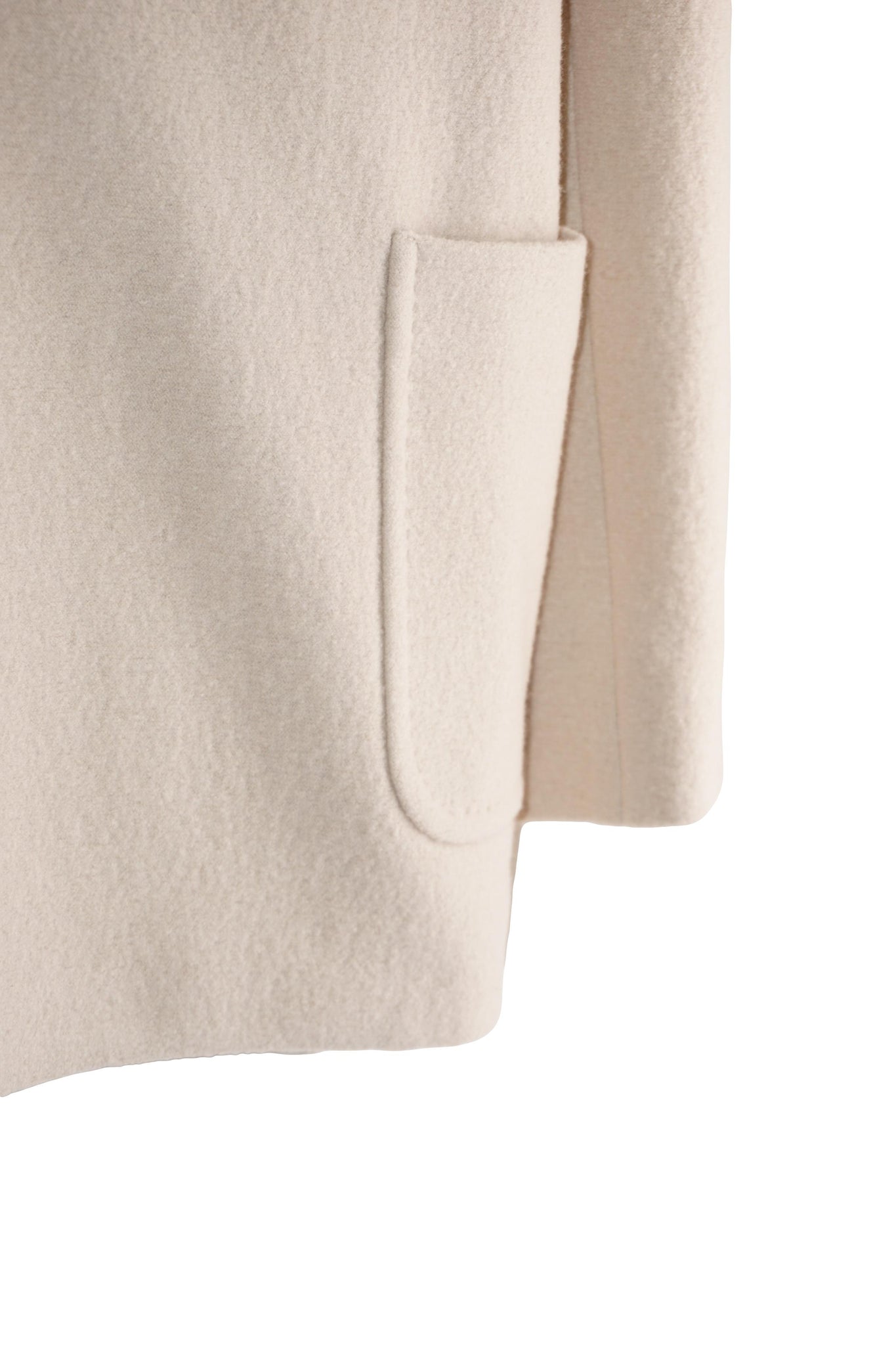 Cappotto con Cappuccio / Beige - Ideal Moda