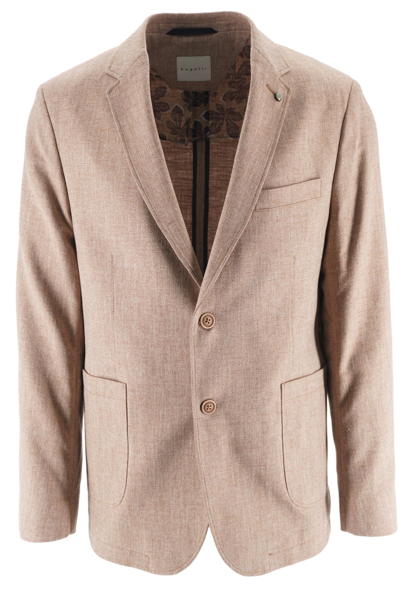 Giacca in Misto Lino e Cotone / Beige - Ideal Moda