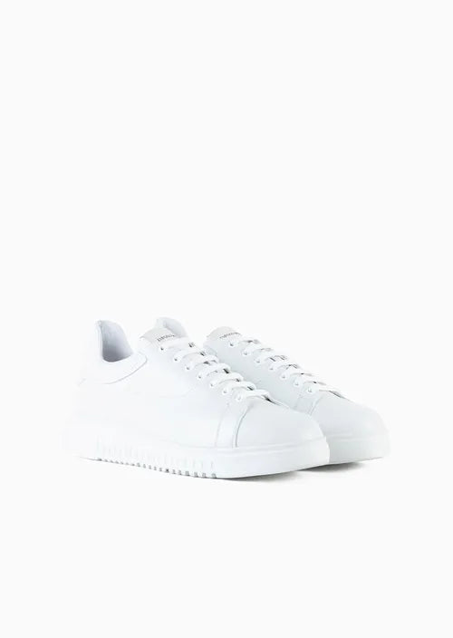Sneaker in Pelle / Bianco - Ideal Moda