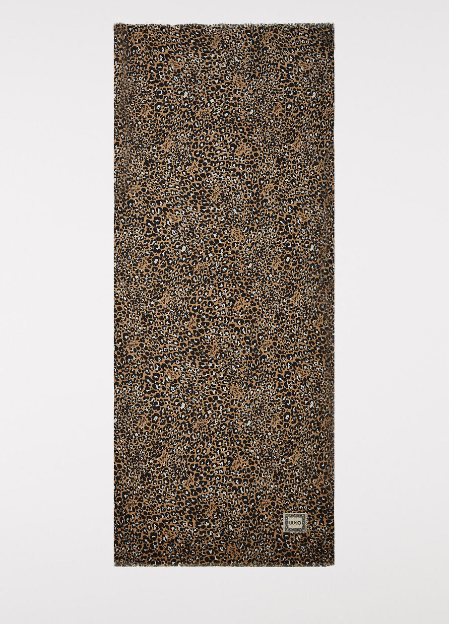 Stola con Fantasia / Marrone - Ideal Moda