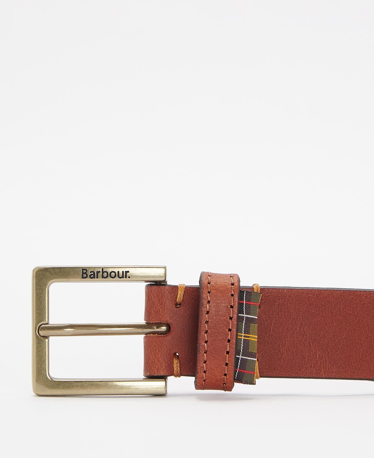 Cintura in Pelle con Logo / Marrone - Ideal Moda