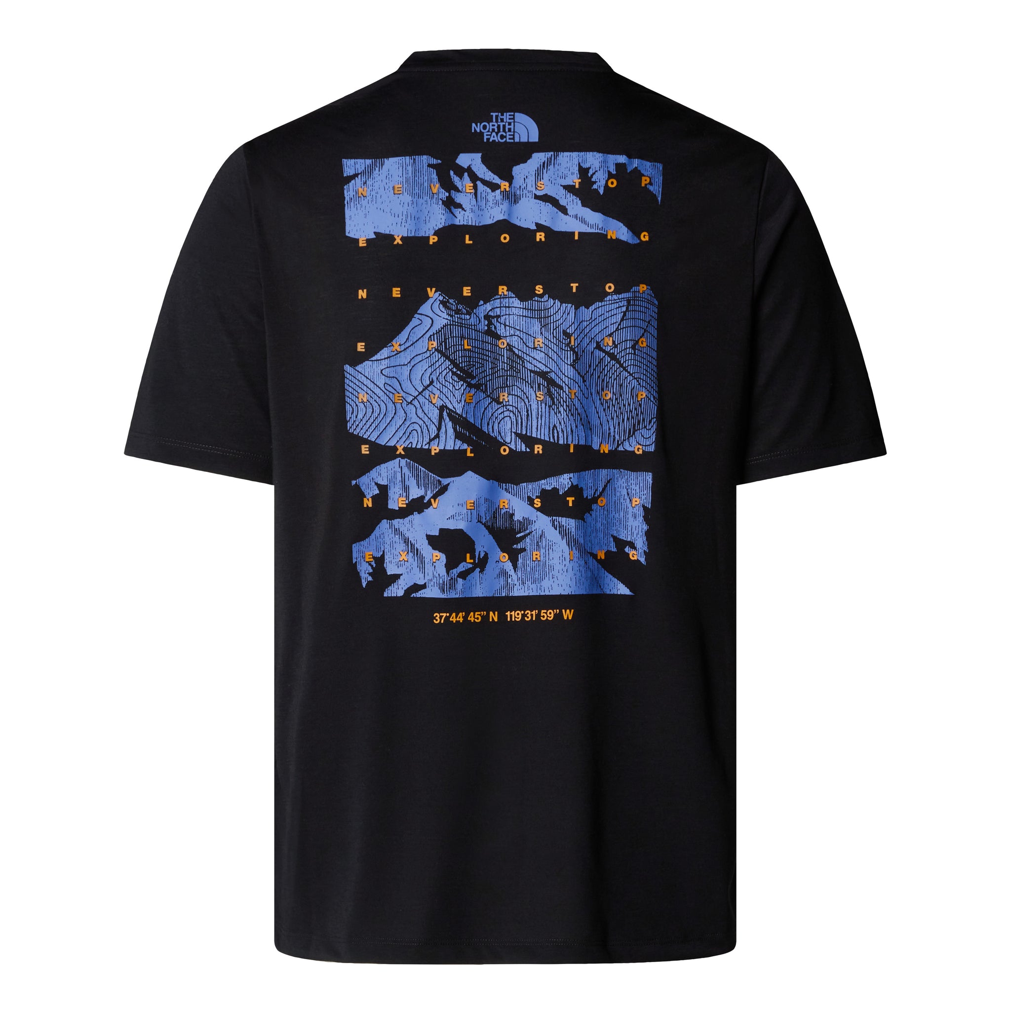 T-Shirt Foundation Mountain con Logo / Nero - Ideal Moda