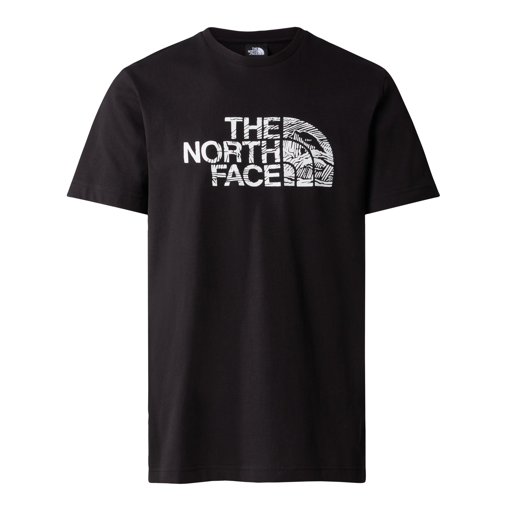 T-Shirt Woodcut Dome con Logo / Nero - Ideal Moda