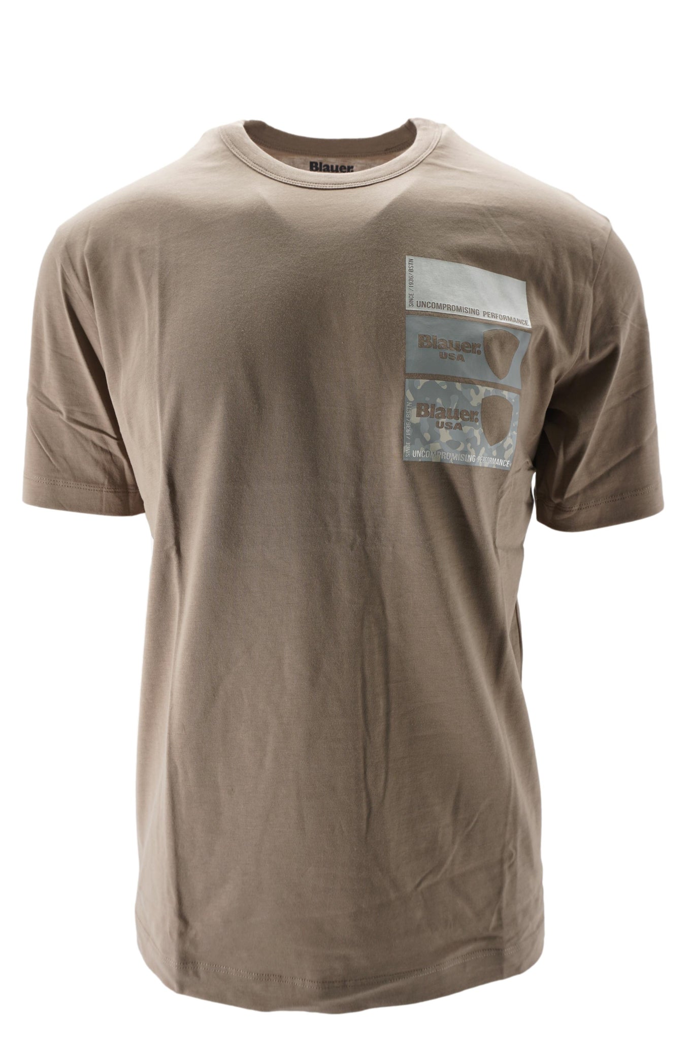 T-Shirt Palmer con Stampa / Beige - Ideal Moda