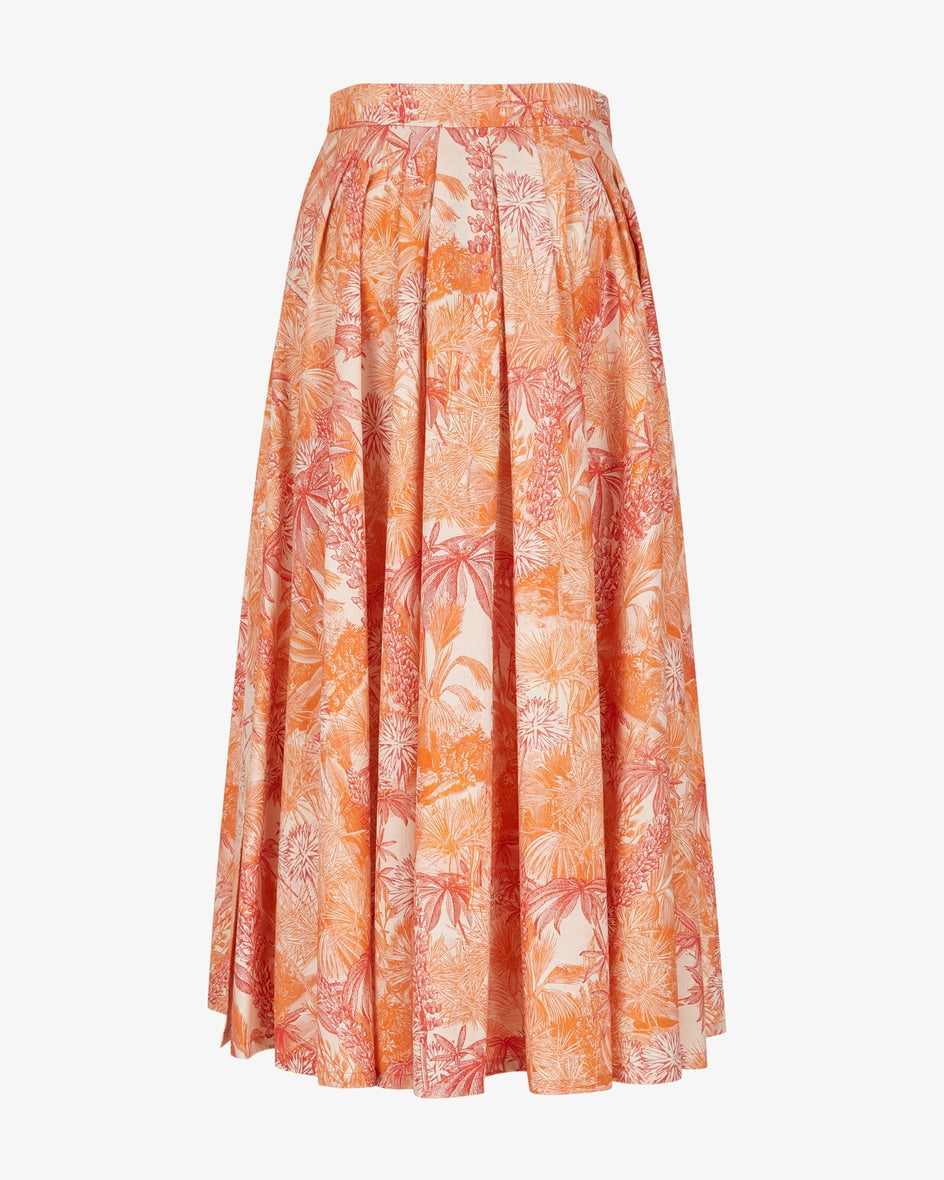 Gonna in Popeline di Cotone MaxMara / Arancione - Ideal Moda