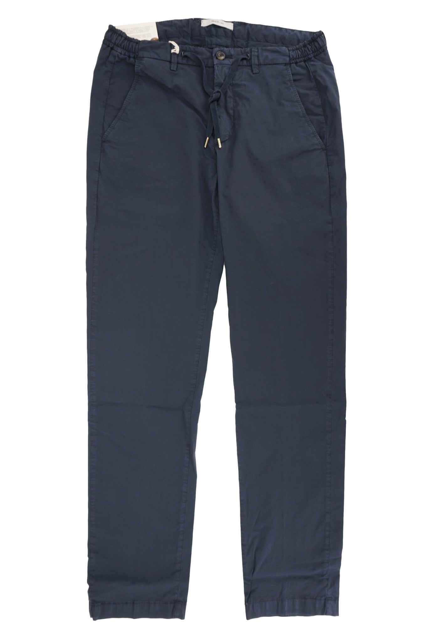 Pantalone in Popeline di Cotone / Blu - Ideal Moda