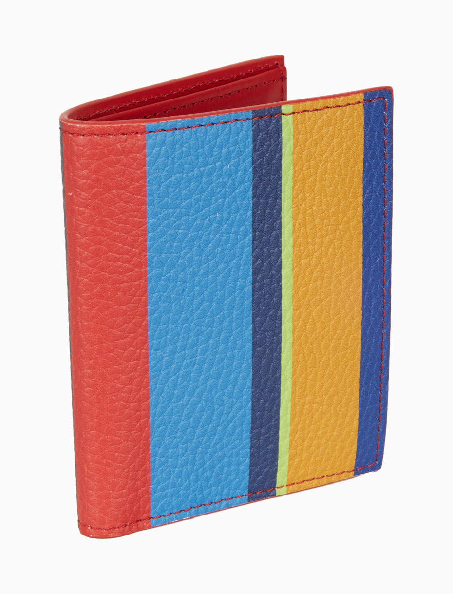 Porta Carte di Credito in Pelle / Bluette - Ideal Moda