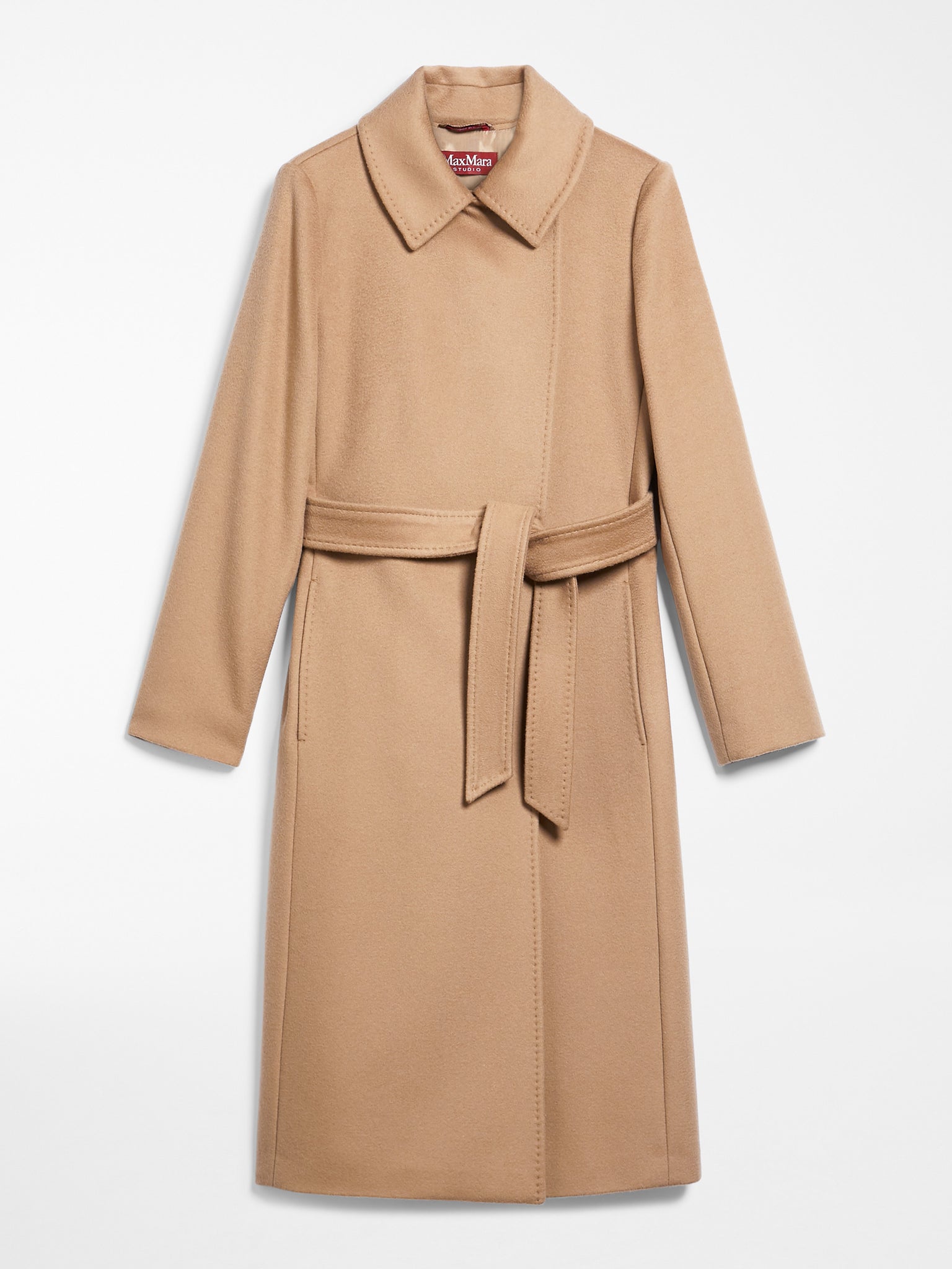 Cappotto a Vestaglia in Lana / Beige - Ideal Moda
